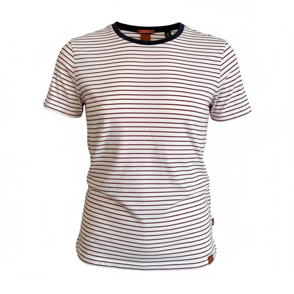 Scotch & Soda Navy and Red Striped Tee